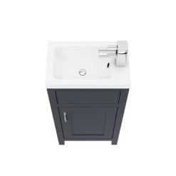 Chatsworth Traditional Graphite Small Vanity - 400mm Wide -Vanity Units Sales Store C400BLK ND3 460