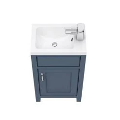 Chatsworth Traditional Blue Small Vanity - 400mm Wide 9 Chatsworth Traditional Blue Small Vanity - 400mm Wide -Vanity Units Sales Store C400BLU d1 460