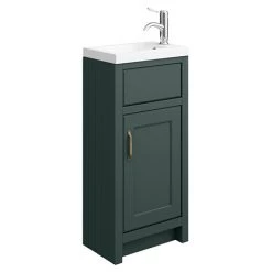 Chatsworth Traditional Green Small Vanity - 400mm Wide