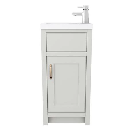 Chatsworth Traditional Grey Small Vanity - 400mm Wide 5 Chatsworth Traditional Grey Small Vanity - 400mm Wide - Image 5