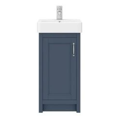 Chatsworth Traditional Blue Vanity - 425mm Wide -Vanity Units Sales Store C425BLU n d4 460