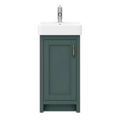Chatsworth Traditional Green Vanity - 425mm Wide -Vanity Units Sales Store C425GRN n d2 460
