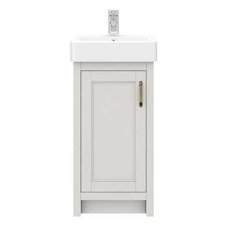 Chatsworth Traditional Grey Vanity - 425mm Wide 6 Chatsworth Traditional Grey Vanity - 425mm Wide - Image 6