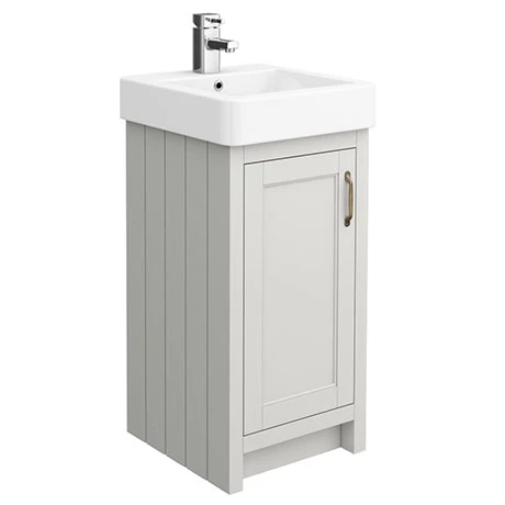 Chatsworth Traditional Grey Vanity - 425mm Wide 1 Chatsworth Traditional Grey Vanity - 425mm Wide