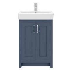 Chatsworth Traditional Blue Vanity - 560mm Wide -Vanity Units Sales Store C560BLU D4 460