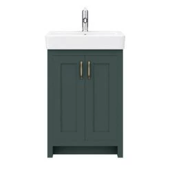 Chatsworth Traditional Green Vanity - 560mm Wide -Vanity Units Sales Store C560GRN d3 460