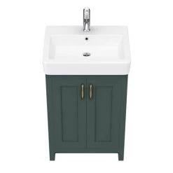 Chatsworth Traditional Green Vanity - 560mm Wide -Vanity Units Sales Store C560GRN d5 460