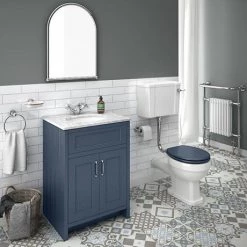 Chatsworth Blue 610mm Vanity with White Marble Basin Top 8 Chatsworth Blue 610mm Vanity with White Marble Basin Top -Vanity Units Sales Store C610BLU WHT n d4 460