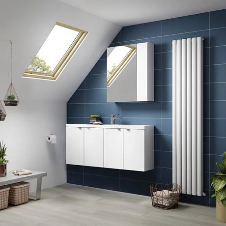 Hudson Reed 1200mm Gloss White Wall Hung Compact Combination Unit (600 Vanity x 2) 3 Hudson Reed 1200mm Gloss White Wall Hung Compact Combination Unit (600 Vanity x 2) - Image 3