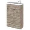 Hudson Reed Fusion Driftwood 605x260mm Compact Vanity Unit & Basin