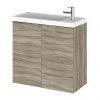 Hudson Reed 600mm Driftwood Wall Hung Compact Unit & Basin