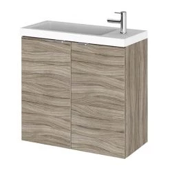 Hudson Reed 600mm Driftwood Wall Hung Compact Unit & Basin