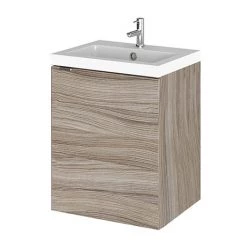 Hudson Reed Fusion 400mm Driftwood Full Depth Wall Hung Unit & Basin