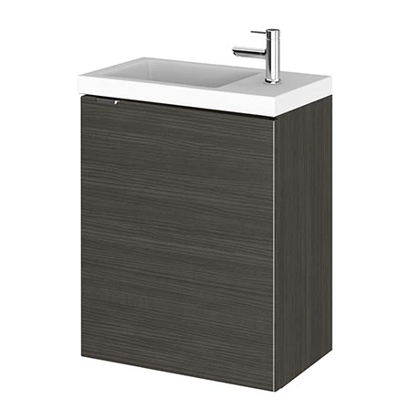 Hudson Reed 400mm Hacienda Black Wall Hung Compact Unit & Basin 1 Hudson Reed 400mm Hacienda Black Wall Hung Compact Unit & Basin