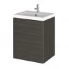 Hudson Reed Fusion 400mm Hacienda Black Full Depth Wall Hung Unit & Basin
