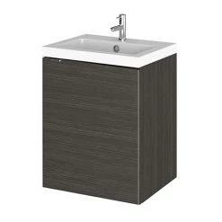 Hudson Reed Fusion 400mm Hacienda Black Full Depth Wall Hung Unit & Basin