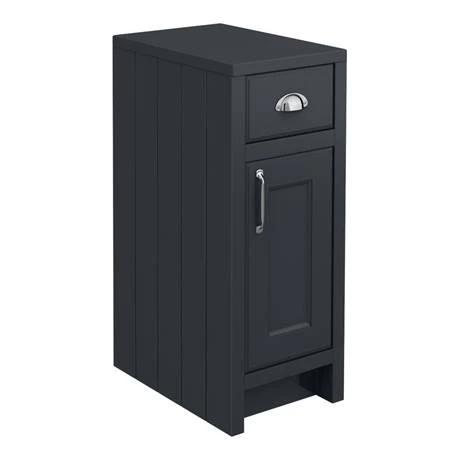 Chatsworth Traditional Graphite Double Basin Vanity + Cupboard Combination Unit 6 Chatsworth Traditional Graphite Double Basin Vanity + Cupboard Combination Unit - Image 6