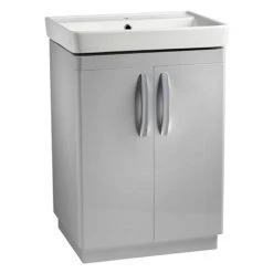 Tavistock Compass 600mm Freestanding Unit & Basin - Grey