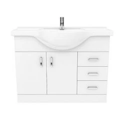 Cove White 1050mm Large Vanity Unit -Vanity Units Sales Store CV1050 D5 460