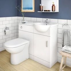 Cove White 450mm Small Vanity Unit -Vanity Units Sales Store CV450 d3 460