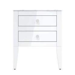 Crosswater Canvass White Gloss 600mm Double Drawer Unit with Carrara Marble Effect Worktop 7 Crosswater Canvass White Gloss 600mm Double Drawer Unit with Carrara Marble Effect Worktop -Vanity Units Sales Store CV600WLWG D2 460