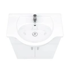 Cove White 650mm Vanity Unit (Flat Packed) -Vanity Units Sales Store CV650FP d2 460