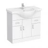 Cove White 850mm Vanity Unit