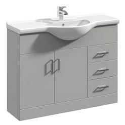 Cove Light Grey 1050mm Large Vanity Unit
