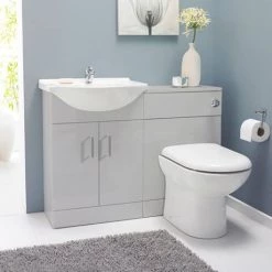 Cove Light Grey 650mm Vanity Unit -Vanity Units Sales Store CVG650 d3 460