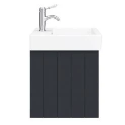 Chatsworth Traditional Graphite 560mm 2 Drawer Wall Hung Vanity -Vanity Units Sales Store CWH560BLK2D d5 460