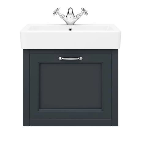 Chatsworth Traditional Graphite 560mm Wall Hung Vanity 6 Chatsworth Traditional Graphite 560mm Wall Hung Vanity - Image 6