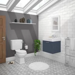 Chatsworth Traditional Blue 560mm Wall Hung Vanity -Vanity Units Sales Store CWH560BLU n d3 460