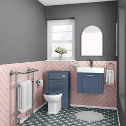 Chatsworth Traditional Blue 560mm Wall Hung Vanity -Vanity Units Sales Store CWH560BLU n d4 460