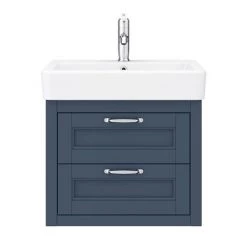 Chatsworth Traditional Blue 560mm 2 Drawer Wall Hung Vanity -Vanity Units Sales Store CWH560BLU2D d4 460