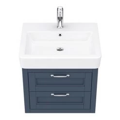 Chatsworth Traditional Blue 560mm 2 Drawer Wall Hung Vanity -Vanity Units Sales Store CWH560BLU2D d5 460