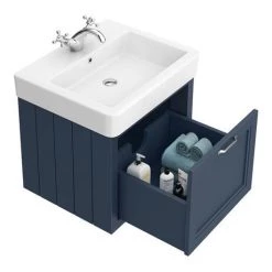 Chatsworth Traditional Blue 560mm Wall Hung Vanity -Vanity Units Sales Store CWH560BLU d3 460