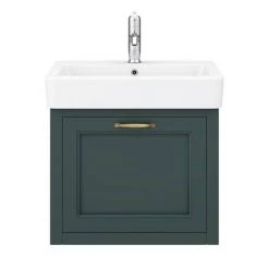 Chatsworth Traditional Green 560mm Wall Hung Vanity -Vanity Units Sales Store CWH560GRN n d2 460