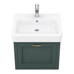 Chatsworth Traditional Green 560mm Wall Hung Vanity -Vanity Units Sales Store CWH560GRN n d4 460