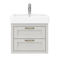 Chatsworth Traditional Grey 560mm 2 Drawer Wall Hung Vanity -Vanity Units Sales Store CWH560GRY2D d4 460