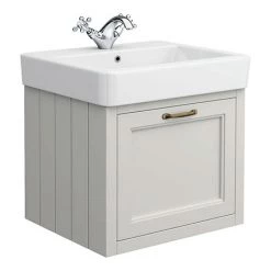 Chatsworth Traditional Grey 560mm Wall Hung Vanity