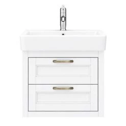 Chatsworth Traditional White 560mm 2 Drawer Wall Hung Vanity -Vanity Units Sales Store CWH560WHT2D n d4 460