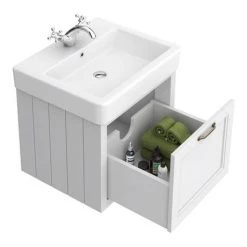 Chatsworth Traditional White 560mm Wall Hung Vanity -Vanity Units Sales Store CWH560WHT new d1 460