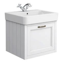 Chatsworth Traditional White 560mm Wall Hung Vanity