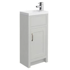 Chatsworth Traditional Grey Small Vanity - 400mm Wide