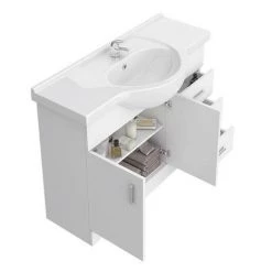 Cove White 1050mm Large Vanity Unit -Vanity Units Sales Store Cove White 1050mm Large Vanity Unit n detail1 460