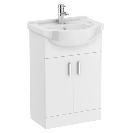 Cove White 550mm Vanity Unit 1 Cove White 550mm Vanity Unit