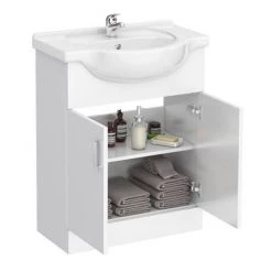 Cove White 650mm Vanity Unit -Vanity Units Sales Store Cove White 650mm Vanity Unit d3 460