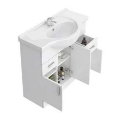 Cove White 850mm Vanity Unit -Vanity Units Sales Store Cove White 850mm Vanity Unit d3 460
