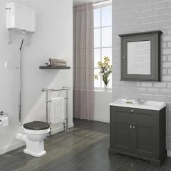 Old London Traditional Vanity Unit (800mm Wide - Charcoal) 9 Old London Traditional Vanity Unit (800mm Wide - Charcoal) -Vanity Units Sales Store DA800 CH detail1 460