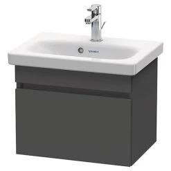 Duravit DuraStyle 550mm 1-Drawer Wall Mounted Vanity Unit - Graphite Matt